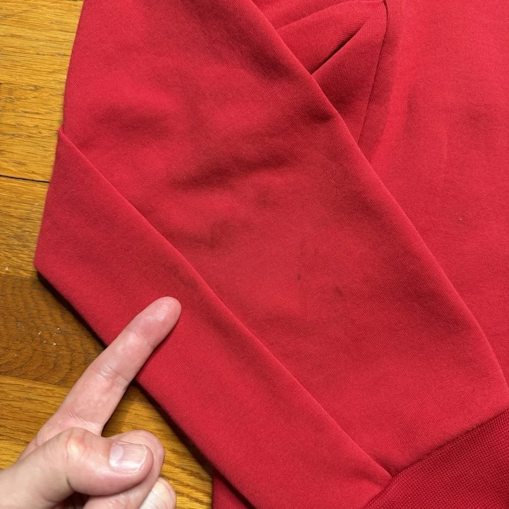 Polo Ralph Lauren Double Knit‎ Mockneck 1/4 Snap XL Red Pullover (A0132)